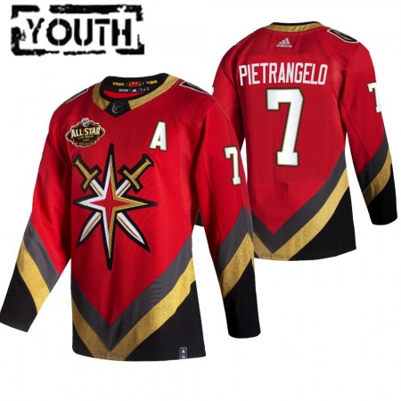 Vegas Golden Knights Alex Pietrangelo 7 2022 NHL All-Star Reverse Retro Authentic Shirt - Kinderen